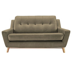 G Plan Vintage The Fifty Three Small 2 Seater Leather Sofa Capri Taupe